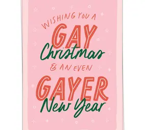 Kaart Blanche Kaart blanche - kerstkaart - gay xmas