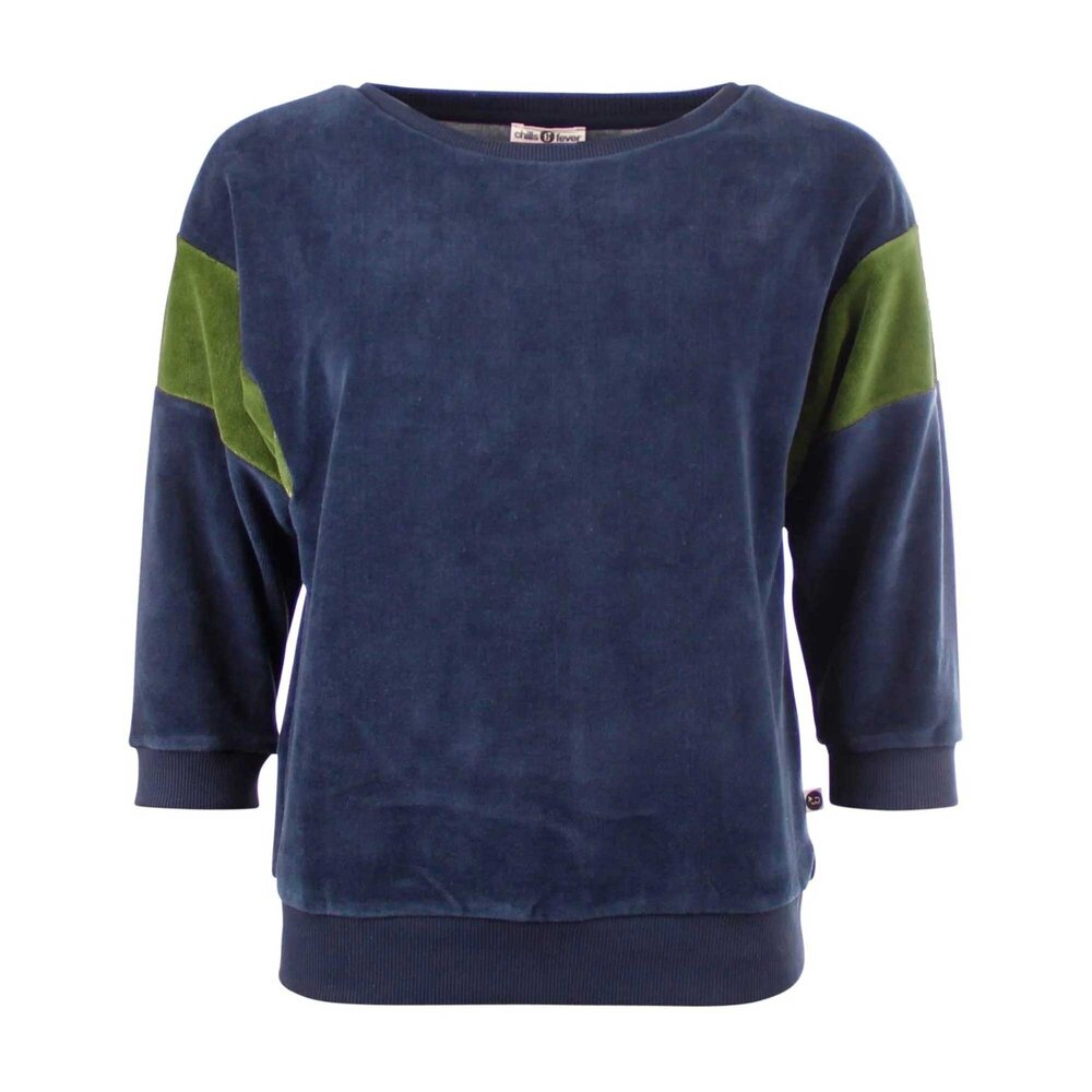 Chills & fever Chills & Fever - velvet sweater ona - dress blues