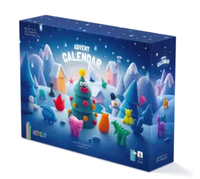 Hey Clay Hey Clay - boetseerklei - adventskalender (36 potjes)