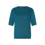 Zilch Zilch - top fancy knit bamboo - petrol