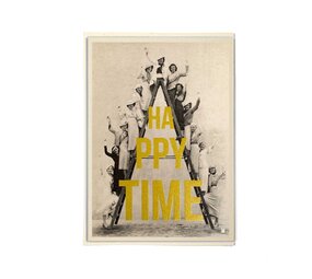 Carte Kencre Carte kencre - zeefdruk print M (A5) - happy time