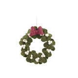 Sjaal met verhaal Sjaal met verhaal - hanger krans - mistletoe met strik