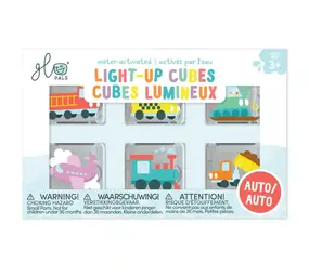 Glo Pals Glo Pals - light up cubes (set van 6) - auto Glo Pals Glo Pals - light up cubes (set van 6) - auto