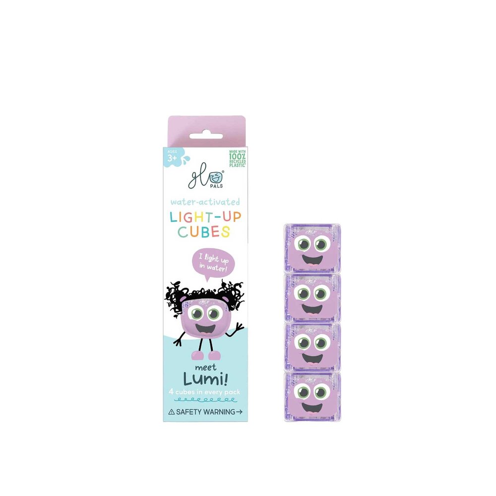 Glo Pals Glo Pals - light up cubes (set van 4) - lumi Glo Pals Glo Pals - light up cubes (set van 4) - lumi