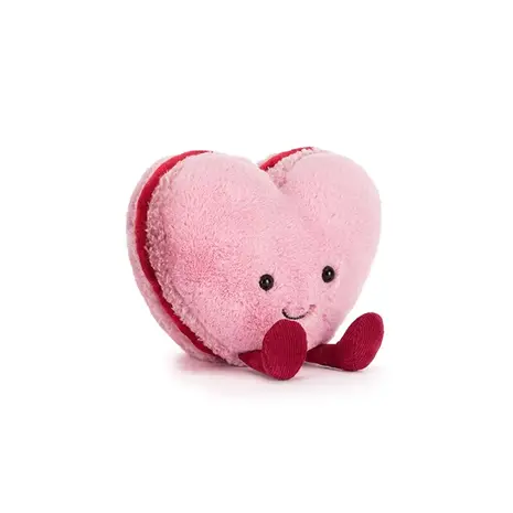 Jellycat Jellycat - amuseable knuffel - colette heart macaron - pink Jellycat Jellycat - amuseable knuffel - colette heart macaron - pink