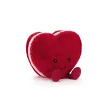 Jellycat Jellycat - amuseable knuffel - arlette heart macaron - red Jellycat Jellycat - amuseable knuffel - arlette heart macaron - red