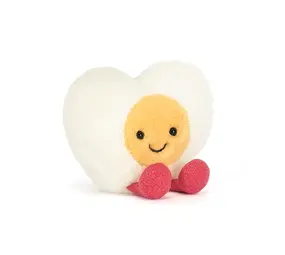 Jellycat Jellycat - amuseable knuffel - heart boiled egg Jellycat Jellycat - amuseable knuffel - heart boiled egg