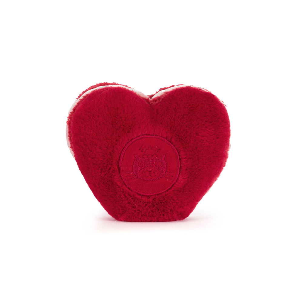 Jellycat Jellycat - amuseable knuffel - arlette heart macaron - red Jellycat Jellycat - amuseable knuffel - arlette heart macaron - red