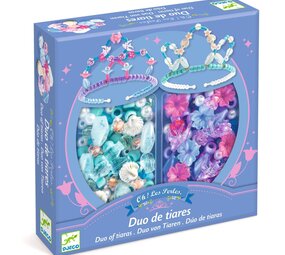 Djeco Djeco - kralen tiara - blauw