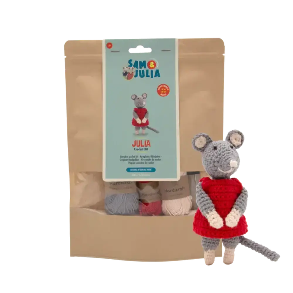 Sam & Julia / Het Muizenhuis Het Muizenhuis - haakpakket - julia Sam & Julia / Het Muizenhuis Het Muizenhuis - haakpakket - julia