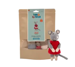 Sam & Julia / Het Muizenhuis Het Muizenhuis - haakpakket - julia Sam & Julia / Het Muizenhuis Het Muizenhuis - haakpakket - julia