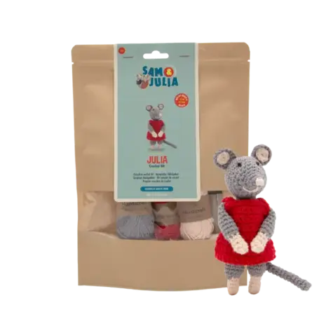 Sam & Julia / Het Muizenhuis Het Muizenhuis - haakpakket - julia Sam & Julia / Het Muizenhuis Het Muizenhuis - haakpakket - julia