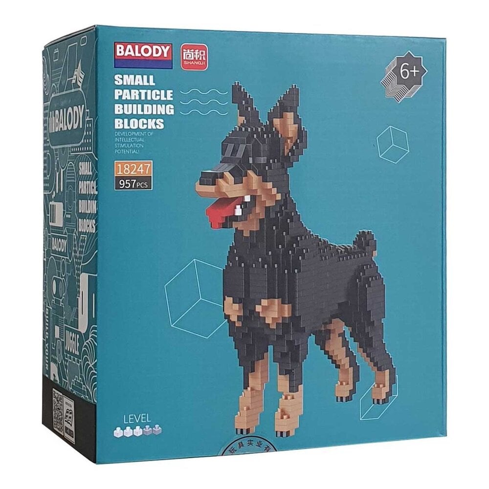 Balody Balody - bouwpakket - dobermann (957 stukjes) Balody Balody - bouwpakket - dobermann (957 stukjes)