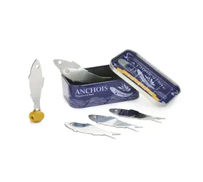 Balvi Balvi - blikje snackvorkjes - anchois (set van 6) Balvi Balvi - blikje snackvorkjes - anchois (set van 6)
