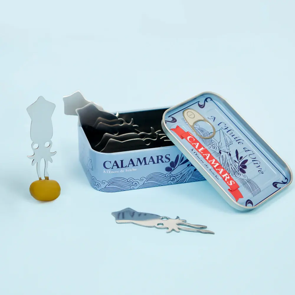 Balvi Balvi - blikje snackvorkjes - calamaris (set van 6) Balvi Balvi - blikje snackvorkjes - calamaris (set van 6)