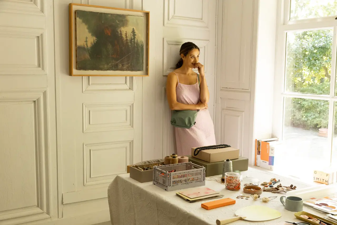 Tinne+Mia Tinne+Mia - cross body feel good baggy - chinois green Tinne+Mia Tinne+Mia - cross body feel good baggy - chinois green