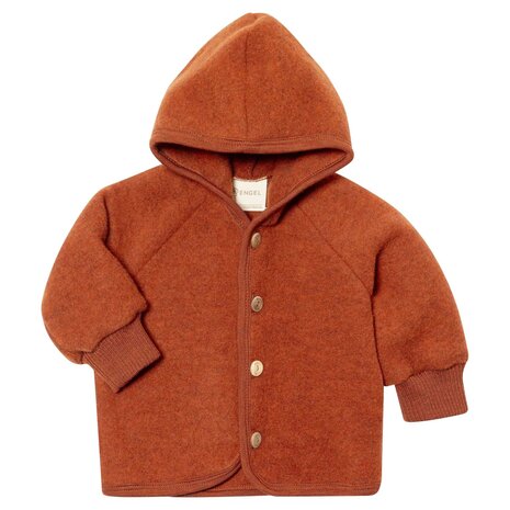 Engel Natur Engel Natur - jasje met capuchon - magma melange Engel Natur Engel Natur - jasje met capuchon - magma melange