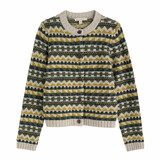 Seasalt Seasalt - dawson pick cardigan fairisle - zig zag geo alpine galley mix