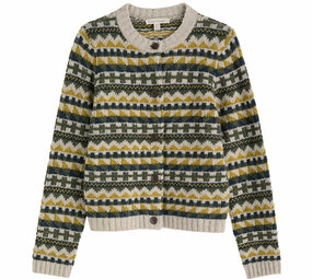 Seasalt Seasalt - dawson pick cardigan fairisle - zig zag geo alpine galley mix