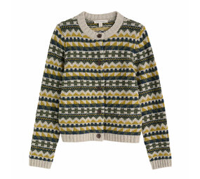 Seasalt Seasalt - dawson pick cardigan fairisle - zig zag geo alpine galley mix