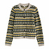 Seasalt - dawson pick cardigan fairisle - zig zag geo alpine galley mix