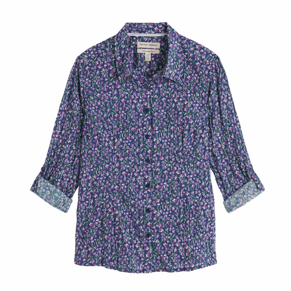 Seasalt Seasalt - larissa shirt - flax flower bright orchid