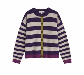 Seasalt Seasalt - pinwell cardigan - bright shape dark violet mix Seasalt Seasalt - pinwell cardigan - bright shape dark violet mix
