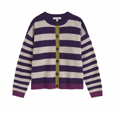 Seasalt Seasalt - pinwell cardigan - bright shape dark violet mix Seasalt Seasalt - pinwell cardigan - bright shape dark violet mix