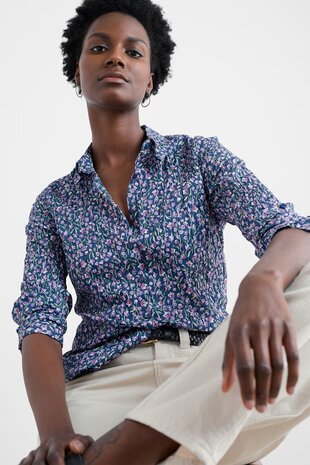 Seasalt Seasalt - larissa shirt - flax flower bright orchid