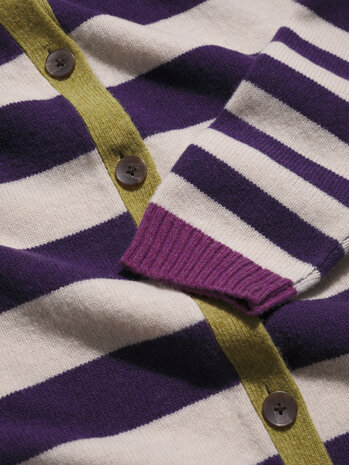 Seasalt Seasalt - pinwell cardigan - bright shape dark violet mix Seasalt Seasalt - pinwell cardigan - bright shape dark violet mix