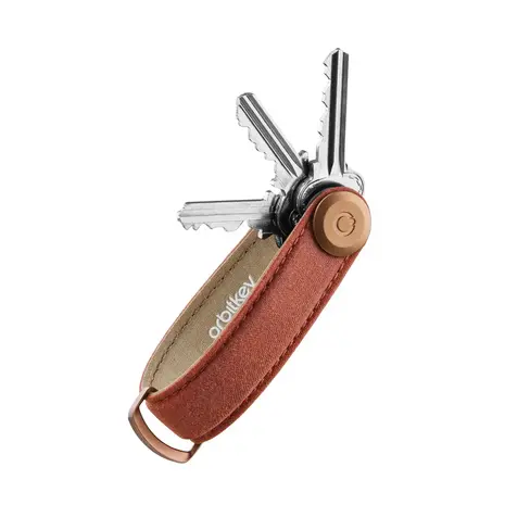 Orbitkey Orbitkey - key organizer 2.0 - waxed canvas - brick red Orbitkey Orbitkey - key organizer 2.0 - waxed canvas - brick red