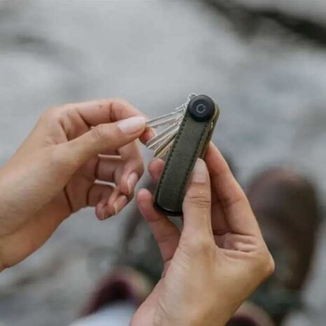 Orbitkey Orbitkey - key organizer 2.0 - waxed canvas - golden sand