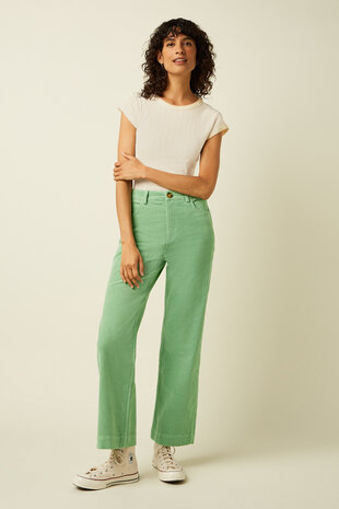 King Louie King Louie - bob pants corduroy - sprucestone mint