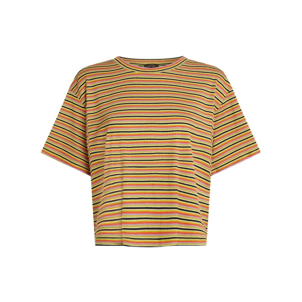 King Louie King Louie - boxy tee mistral stripe - green envy