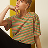 King Louie King Louie - boxy tee mistral stripe - green envy