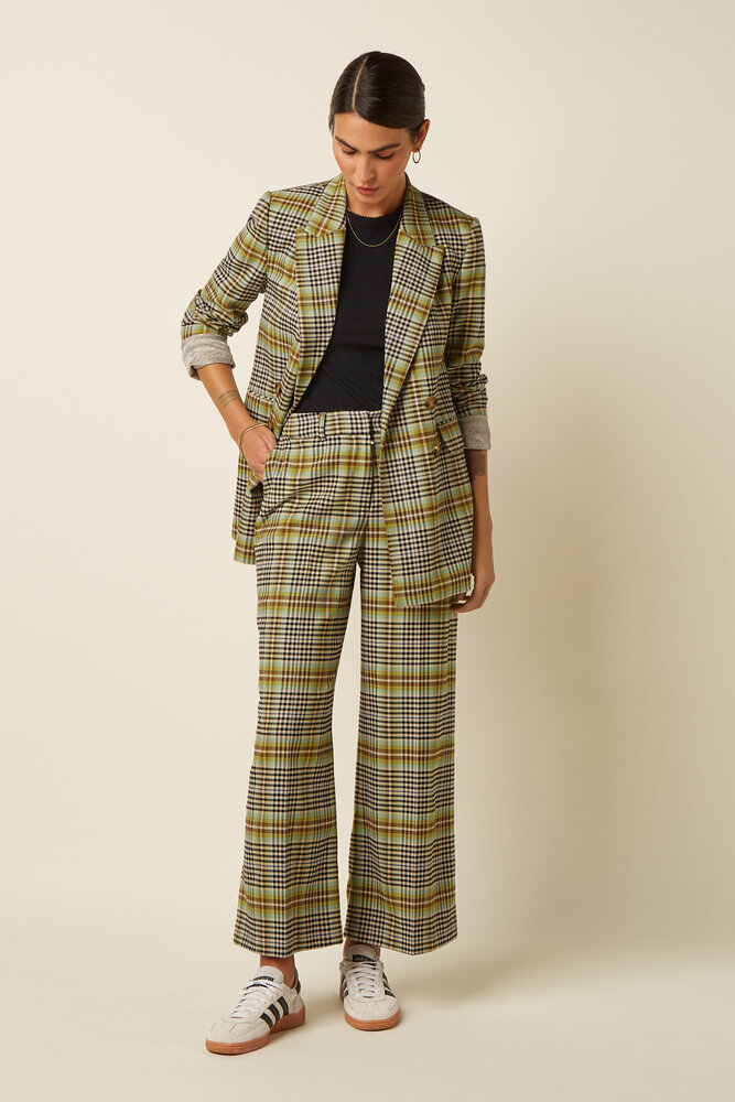 King Louie King Louie - tina blazer long kooks check - black