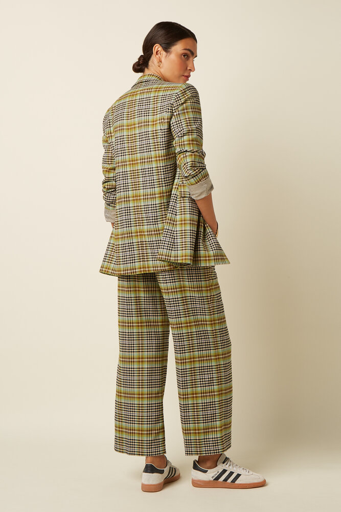 King Louie King Louie - tina blazer long kooks check - black