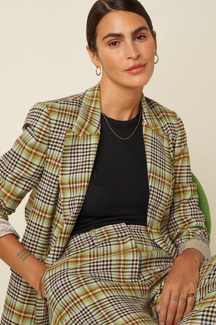 King Louie King Louie - federica pants kooks check - black