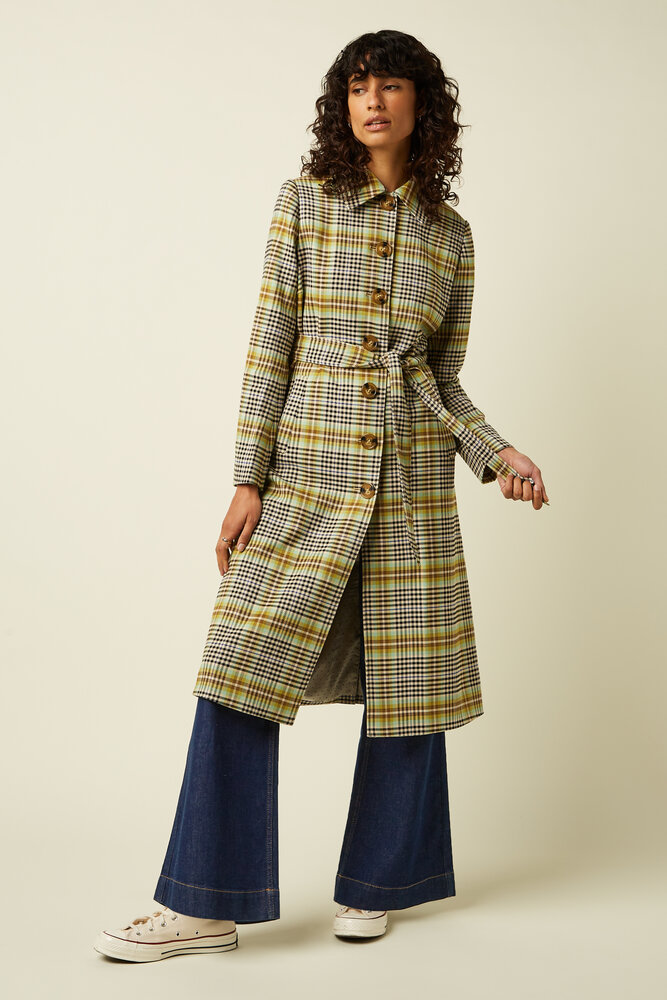 King Louie King Louie - arabella coat kooks check - black