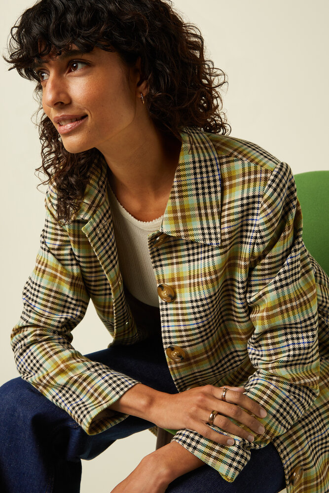 King Louie King Louie - arabella coat kooks check - black