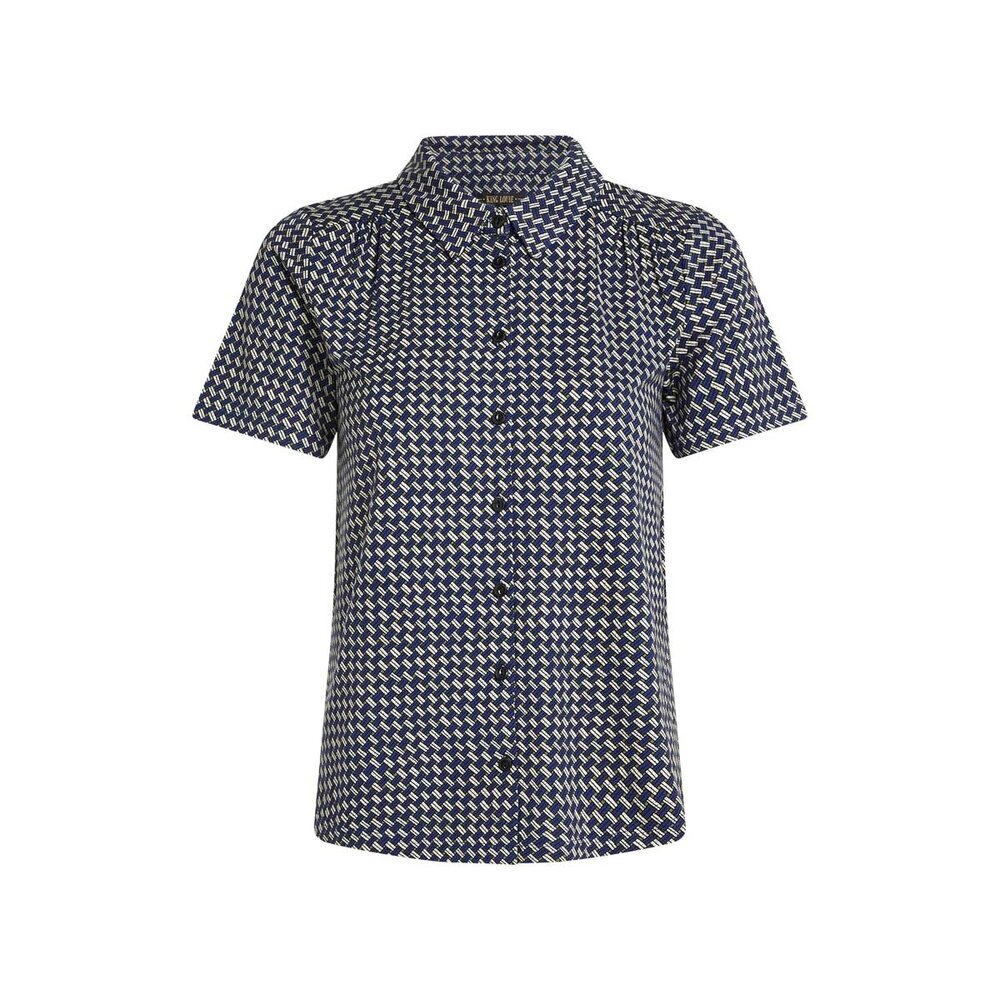 King Louie King Louie - maisie blouse blizzy - mazarine