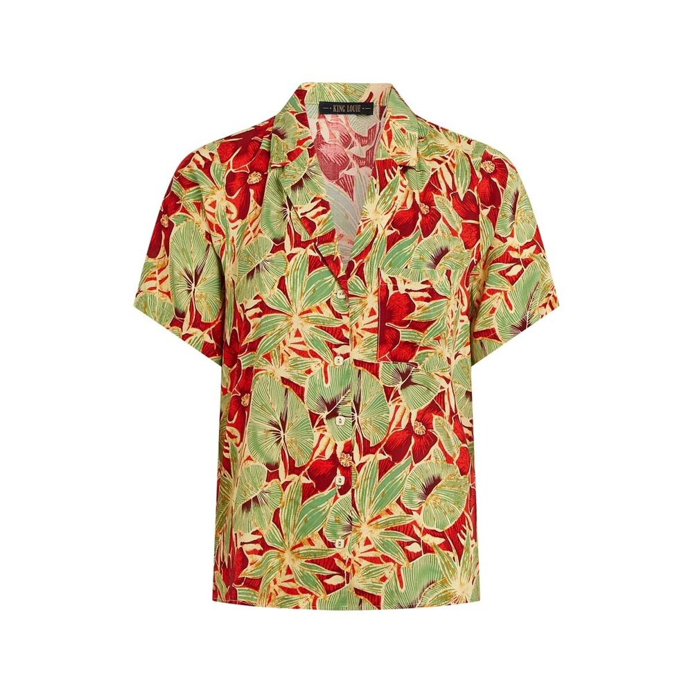 King Louie King Louie - bella blouse rico - fire red