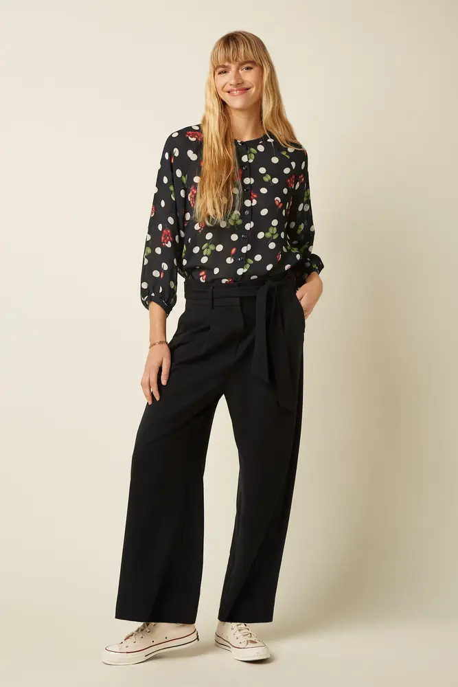 King Louie King Louie - cybil blouse briny - black