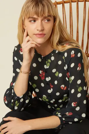 King Louie King Louie - cybil blouse briny - black