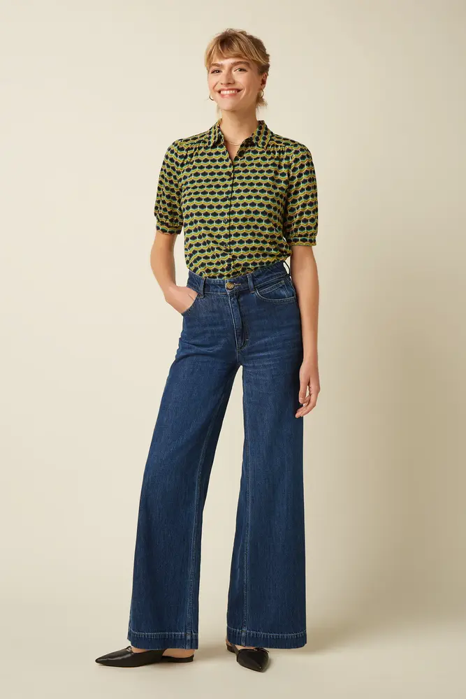 King Louie King Louie - carina blouse drift - ponderosa green