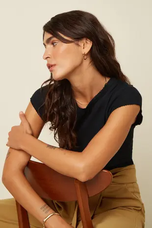 King Louie King Louie - cath tee halo - black