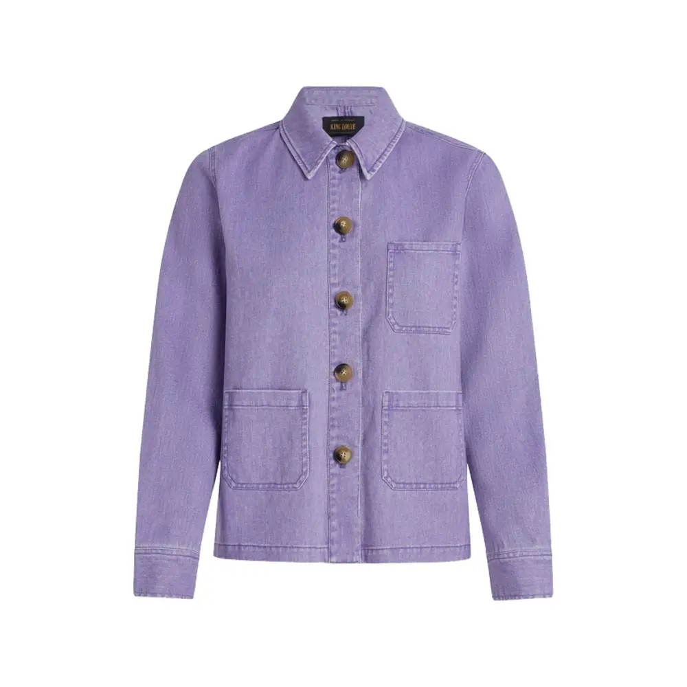 King Louie King Louie - ellen jacket colored denim - sheer lilac