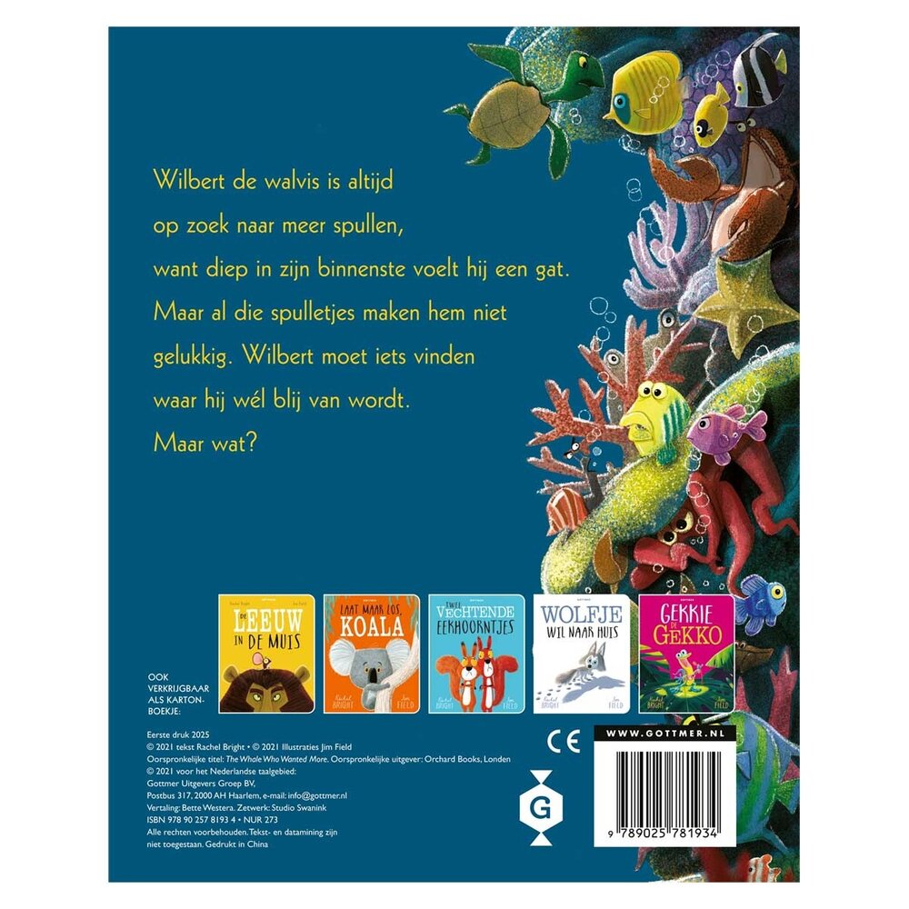 Gottmer Kartonboek - De walvis wilde meer