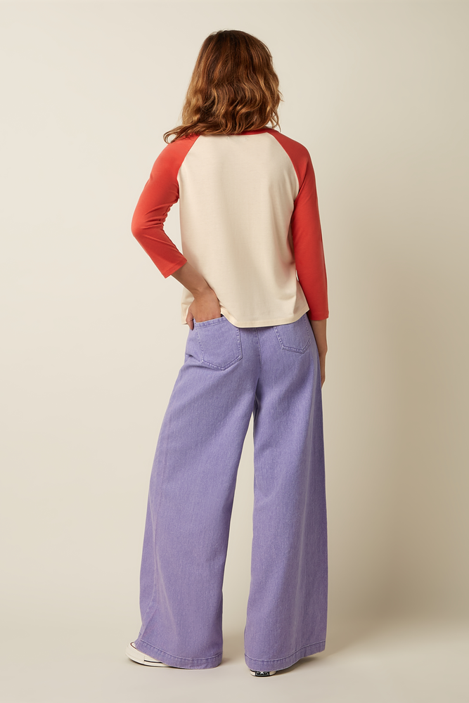 King Louie King Louie - peppa pants colored denim - sheer lilac