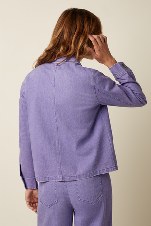 King Louie King Louie - ellen jacket colored denim - sheer lilac